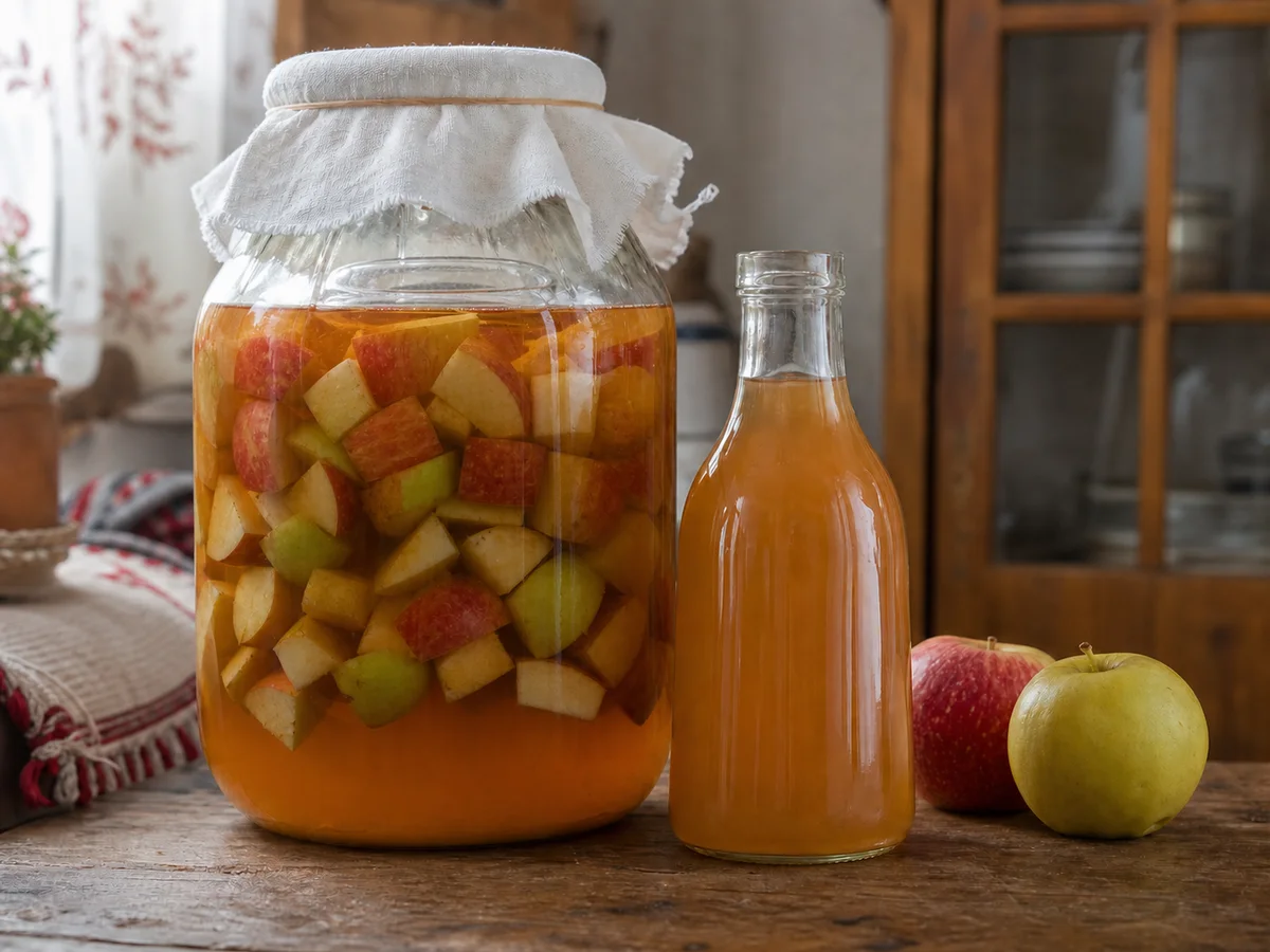 Si të përgatisim uthull molle në shtëpi - Uthull Molle Shtëpie: Fermentimi Hap pas Hapi